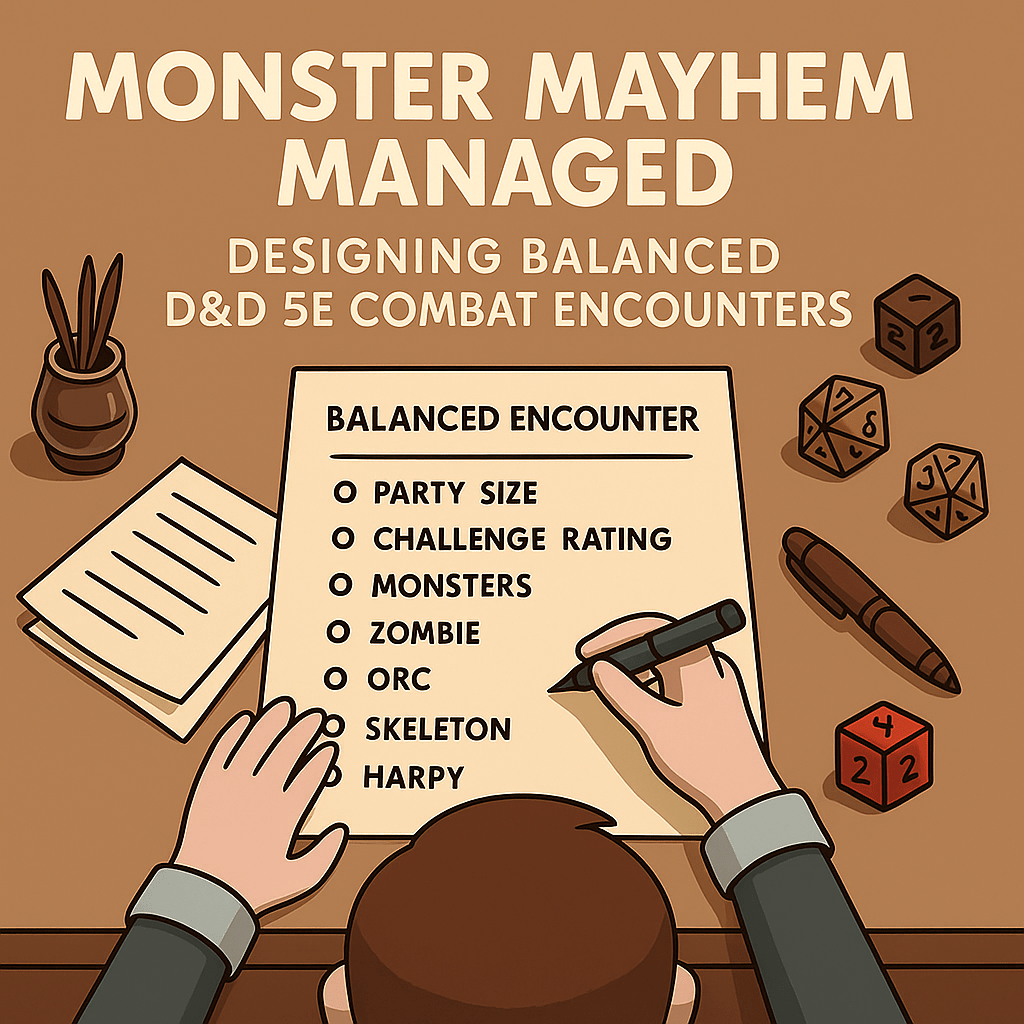 Monster Mayhem Managed: Designing Balanced D&D 5e Combat Encounters