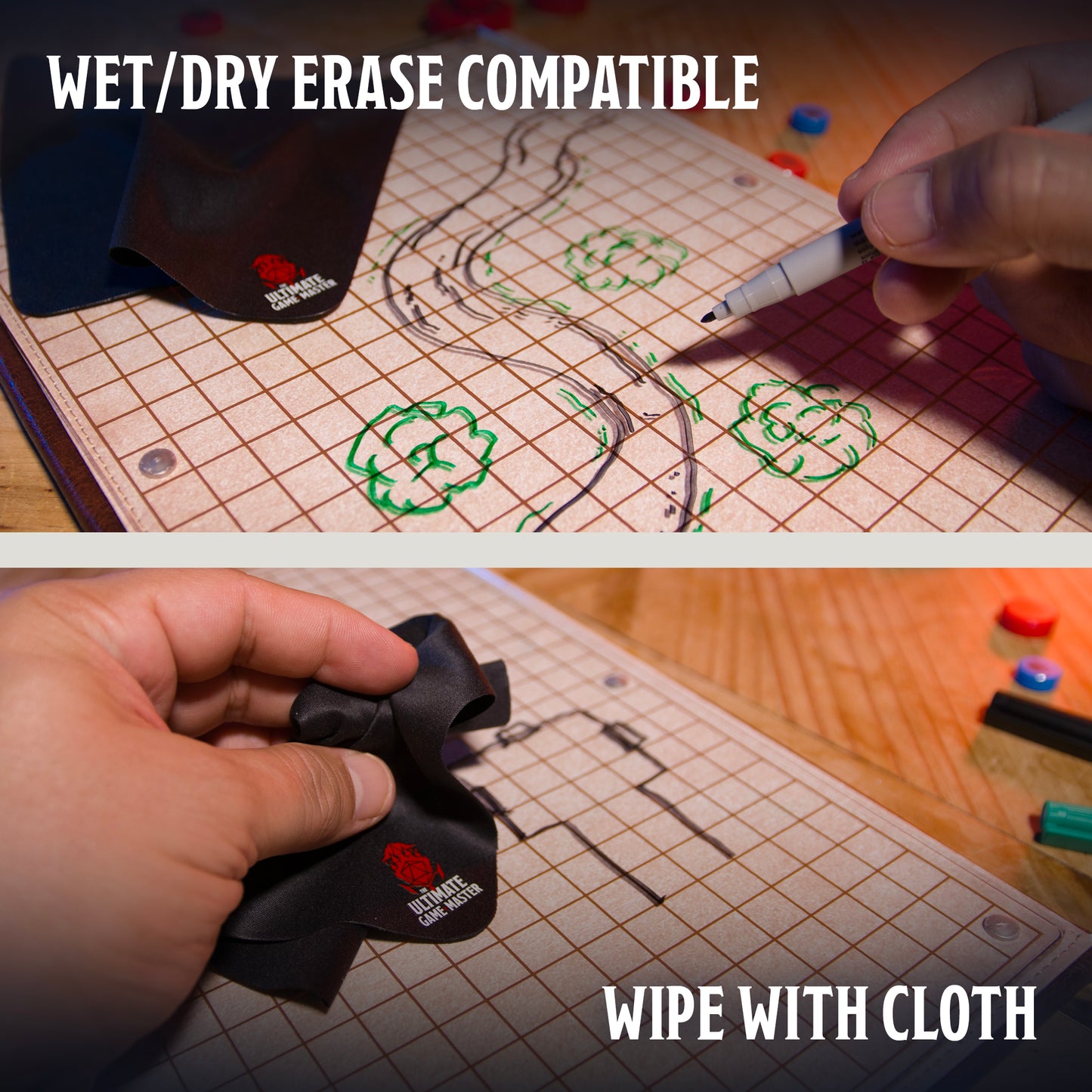 Ultimate Bundle (Black) - Complete Game Master Screen Kit for D&D, Pathfinder & TTRPGs